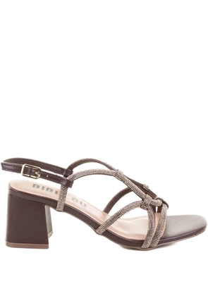 Bibi Lou embellished block-heel sandals - Brown