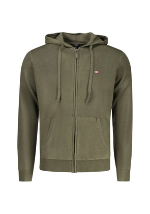 NORWAY 1963 zip-up knitted hoodie - Green