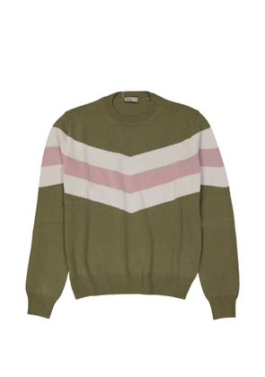 Herno chevron-pattern sweater - Green