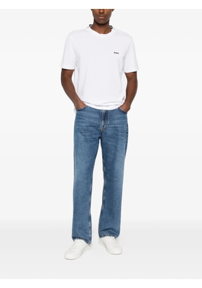 BOSS logo-embroidered T-shirt - White