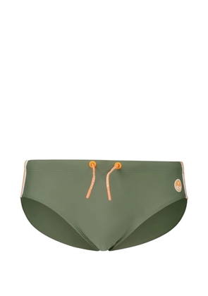North Sails side-stripe drawstring swim briefs - Green