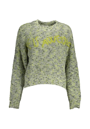 Desigual embroidered-detail sweater - Green
