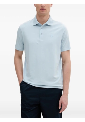 Karl Lagerfeld logo-embroidered polo shirt - Blue