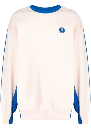 Honey Fucking Dijon two-tone logo-print sweatshirt - Neutrals