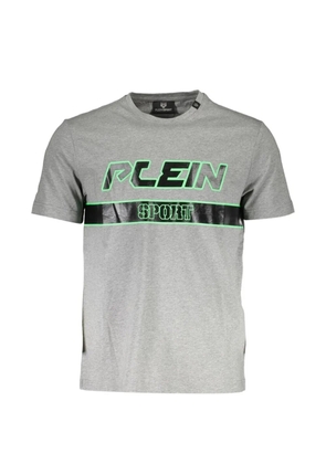 Plein Sport logo-print cotton T-shirt - Grey