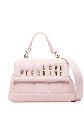 Love Moschino padded panels tote bag - Pink