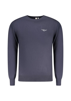 ESERCITO 1659 logo-embroidered cotton sweater - Blue