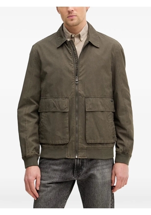 GUESS USA flap-pocket zip-up jacket - Green