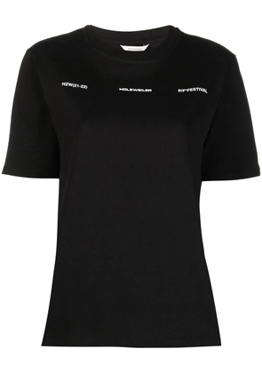 Holzweiler graphic-print short-sleeved T-shirt - Black