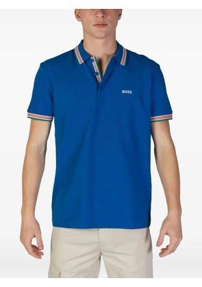 BOSS Paddy tipped-collar polo shirt - Blue