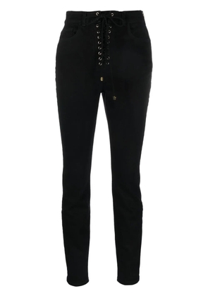 Elisabetta Franchi eyelet-detailing skinny jeans - Black