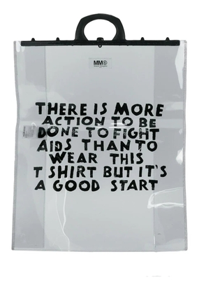 MM6 Maison Margiela logo tote bag - White