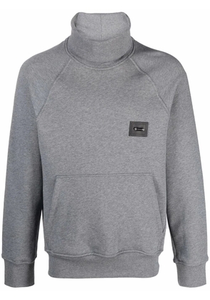 Neil Barrett logo-patch rollneck sweatshirt - Grey