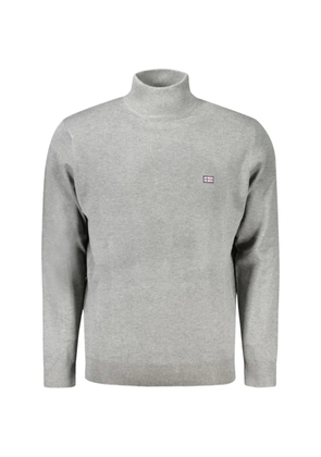 NORWAY 1963 logo-patch high-neck sweater - Grey