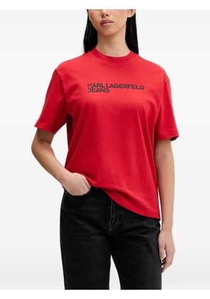 Karl Lagerfeld Jeans logo-print T-shirt - Red