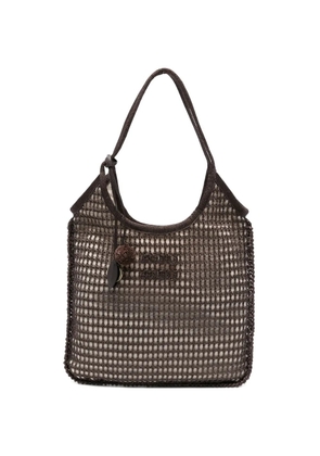 Miu Miu logo-detail tote bag - Brown