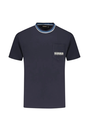 Napapijri logo-embellished pocket T-shirt - Blue