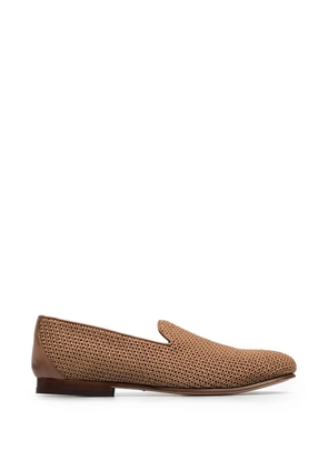 sturlini firenze woven raffia loafers - Brown