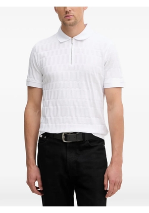 Karl Lagerfeld half-zip polo shirt - White