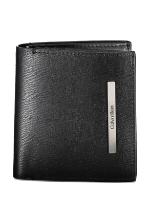 Calvin Klein logo-plate bifold wallet - Black