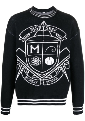 MSFTSrep intarsia-knit logo jumper - Blue
