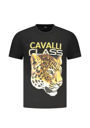 Cavalli Class jaguar-print T-shirt - Black