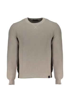 North Sails textured-knit crew-neck cotton sweater - Grey