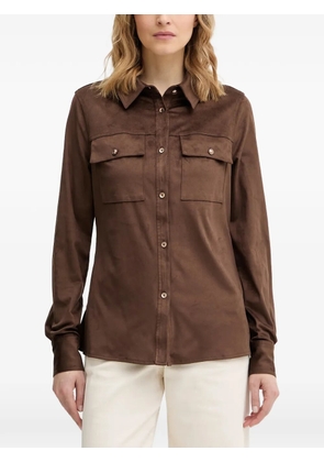 GUESS USA flap-pocket shirt - Brown