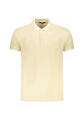 Cavalli Class logo-detail tipped polo shirt - Neutrals