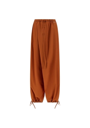 Marni poplin trousers - Orange
