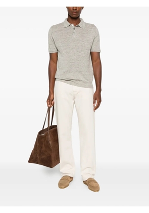 AMARANTO short-sleeve polo shirt - Grey