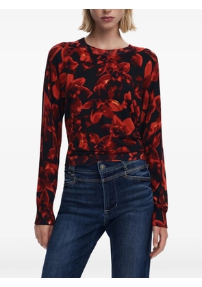 Desigual floral-print sweater - Red