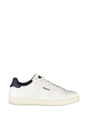 Blauer perforated leather sneakers - White