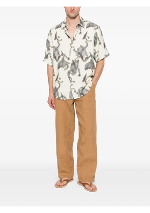 AMARANTO belt-loops trousers - Neutrals