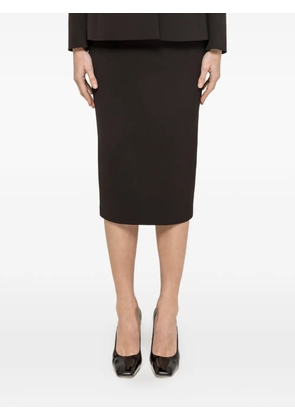 NISSA high-waisted midi skirt - Black