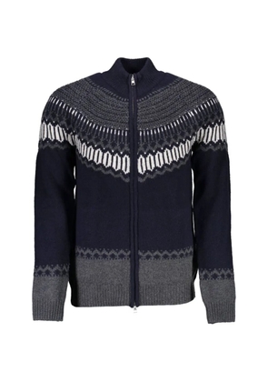 Gant Fair Isle zip-up cardigan - Blue