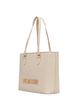 Love Moschino logo-lettering tote bag - Neutrals