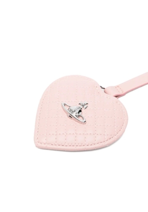 Vivienne Westwood hear-mirror bag charm - Pink