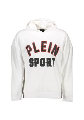 Plein Sport logo-print hoodie - White