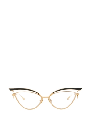 Valentino Garavani Rockstud cutout cat-eye glasses - Gold