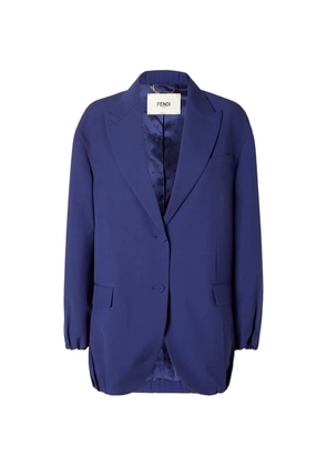 FENDI single-breated blazer - Blue