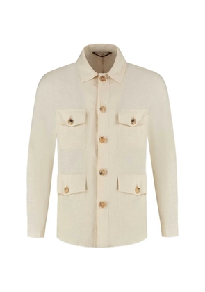 Luigi Borrelli four-pocket button-down shirt jacket - Neutrals