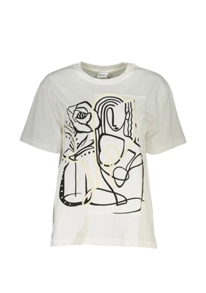 Desigual abstract-print T-shirt - Neutrals