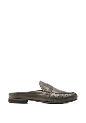 LeQarant leather penny mules - Brown