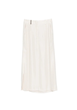 Peserico side-slit midi skirt - Neutrals