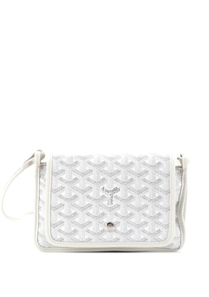 Goyard Pre-Owned Plumet Clutch Wallet Coated Canvas crossbody bag - White
