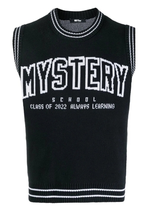 MSFTSrep intarsia-knit logo vest - Black