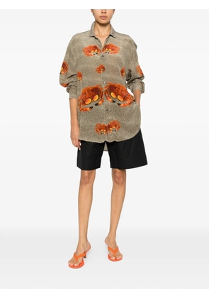 The Artistylist crab-print shirt - Neutrals