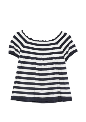 Semicouture striped-pattern T-shirt - Blue
