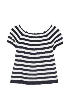 Semicouture striped-pattern T-shirt - Blue